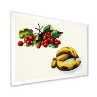 Дизайнарт 'червени плодове и банан' Ферма рамка Арт Принт